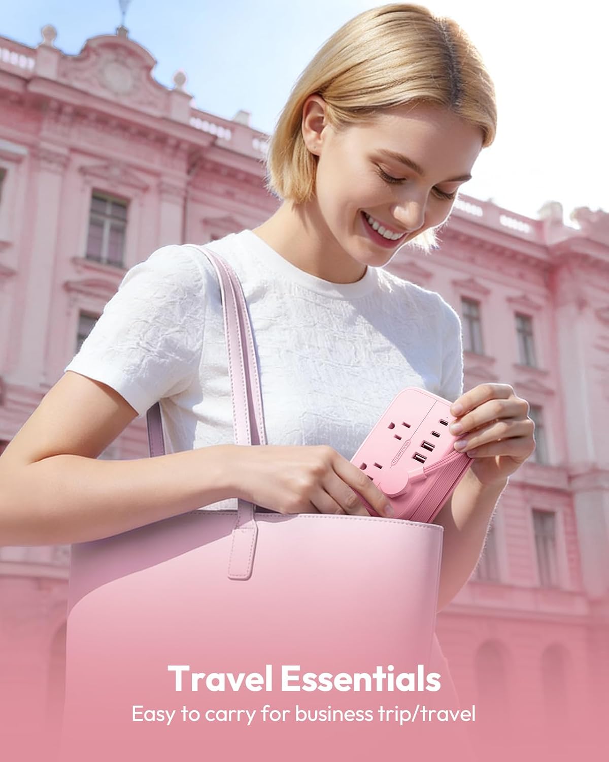 Chic Pink Power Hub