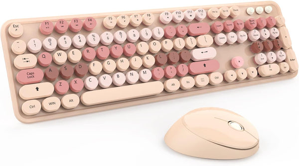 Chic Wireless Keyboard Mouse Set
