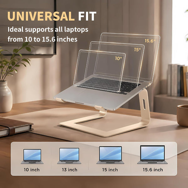 Gold Ergonomic Laptop Riser