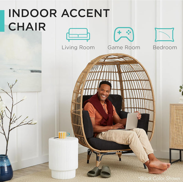 Chic Wicker Egg Lounger