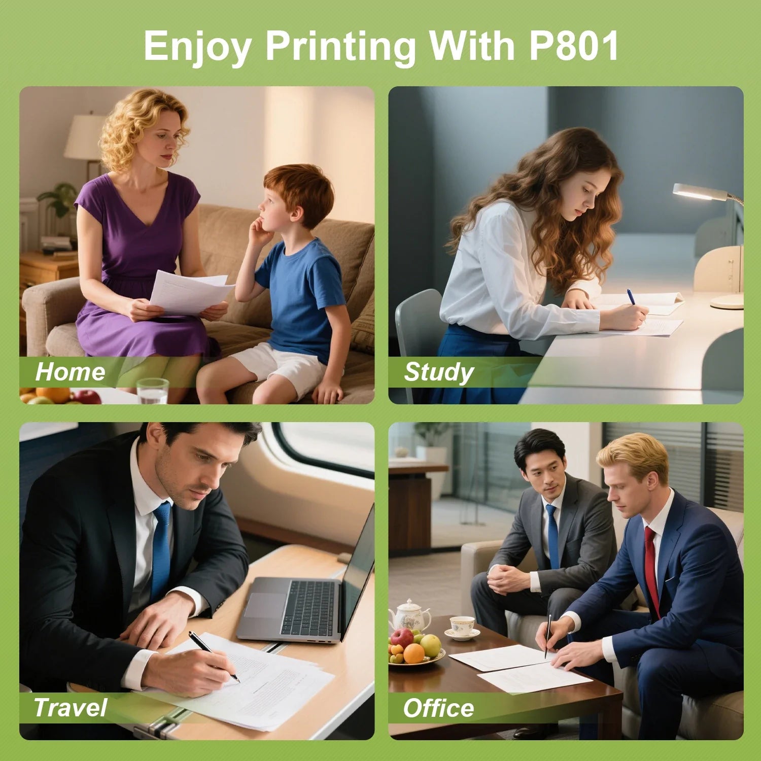 Portable Inkless Thermal Printer